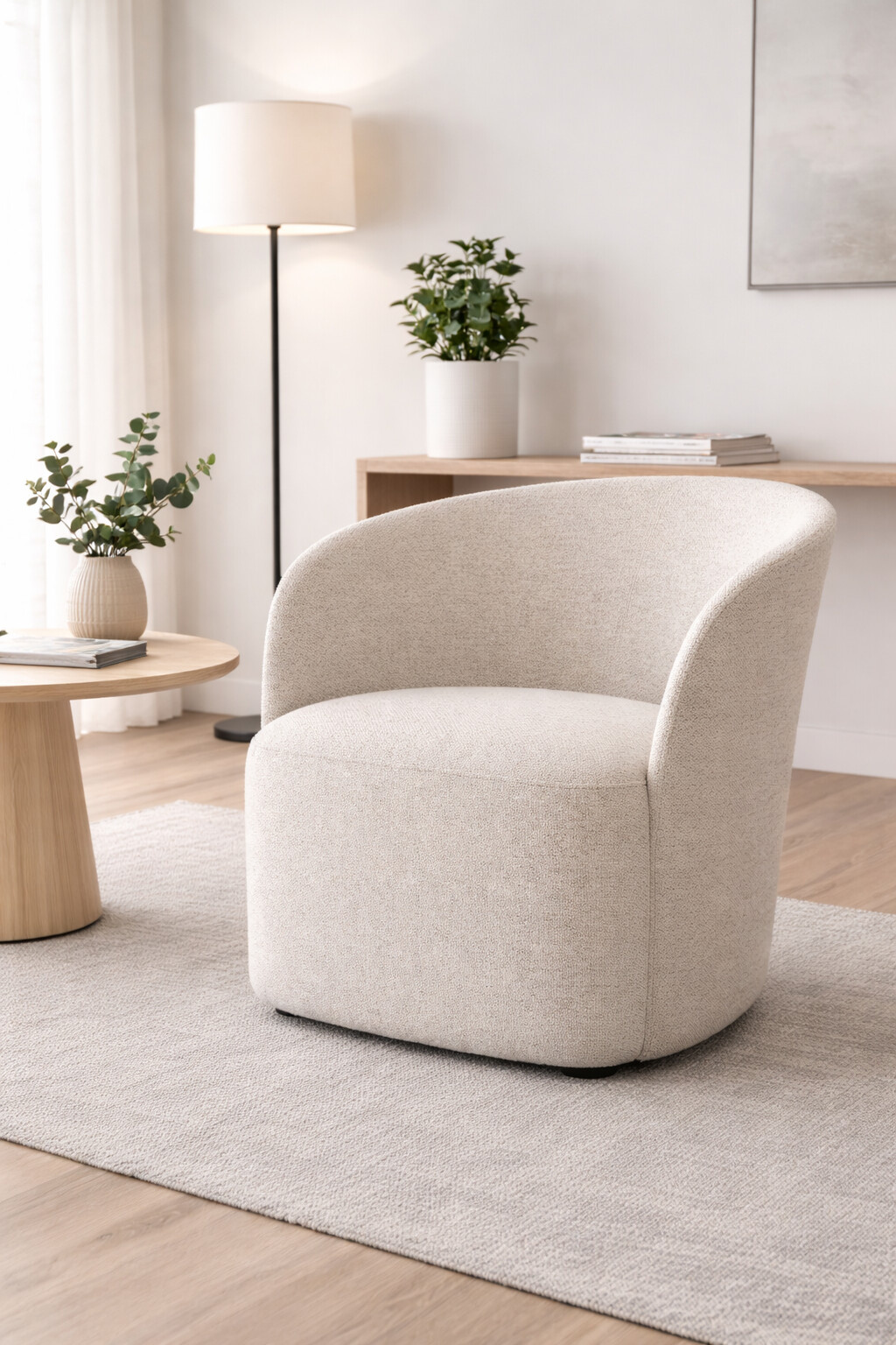 BNO Flower lounge chair – comfortabele design lounge fauteuil met zachte stoffering
