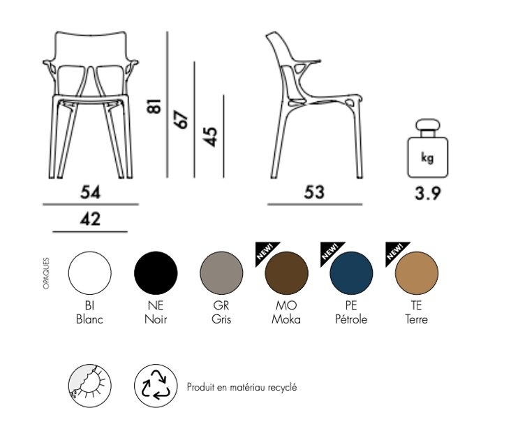 Kartell  A.I. chaise