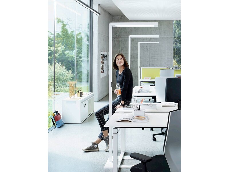 Waldmann LAVIGO lampadaire LED 102W 14050 lm – éclairage professionnel de bureau
