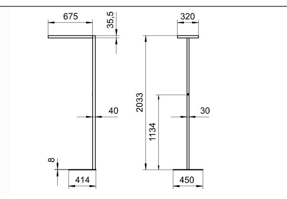 Waldmann Waldmann LAVIGO lampadaire LED 102W 14050 lm – éclairage professionnel de bureau