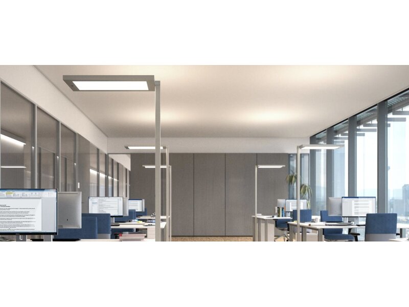 Waldmann LAVIGO lampadaire LED 102W 14050 lm – éclairage professionnel de bureau