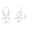 BNO B02 Free Float Netweave ergonomische bureaustoel met 5D armleggers en EN1335 normering BNO B02 Free Float Netweave ergonomische bureaustoel met 5D armleggers en EN1335 normering