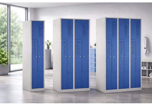 Armoire vestiaire en Z