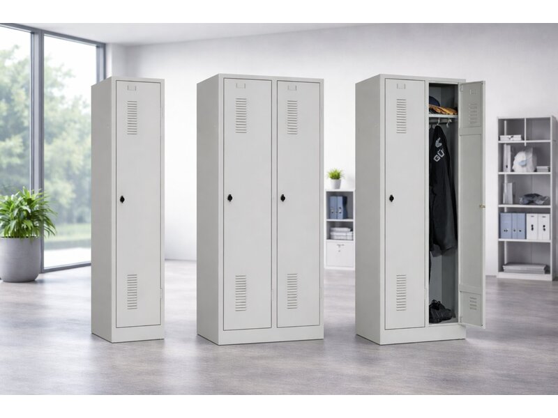 BNO armoire vestiaire métallique avec 1, 2 ou 3 portes – solution robuste et économique