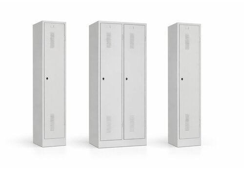 Metalen vestiairekast met scheiding 1-3 deuren