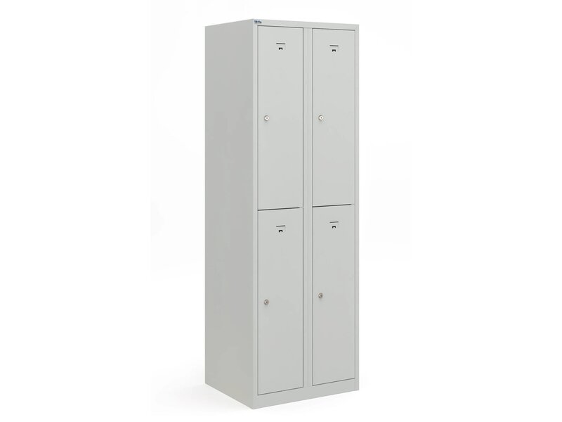 PHT armoire vestiaire 2, 4 ou 6 portes – casier en acier 40 cm avec tringle