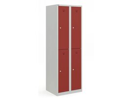 PHT armoire vestiaire 2, 4 ou 6 portes – casier en acier 40 cm avec tringle