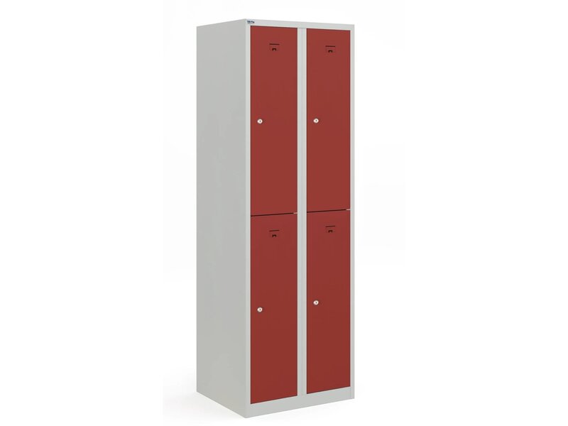 PHT armoire vestiaire 2, 4 ou 6 portes – casier en acier 40 cm avec tringle
