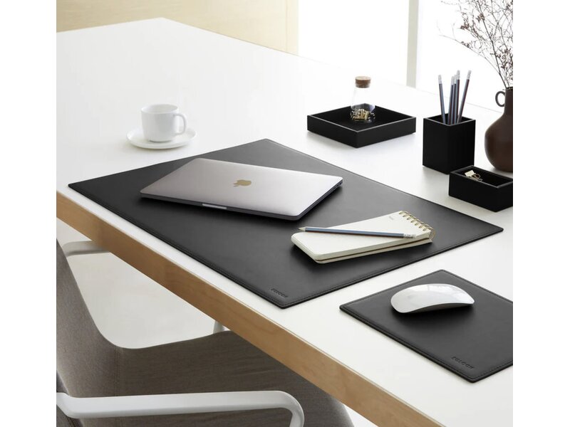 Eglooh Minerva bureau set in gerecycleerd leder – 4-delige Made in Italy set