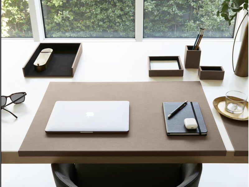 Eglooh Atena set de bureau 4 pièces en cuir italien véritable – Made in Italy