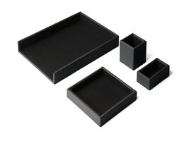 Eglooh Atena set de bureau 4 pièces en cuir italien véritable – Made in Italy