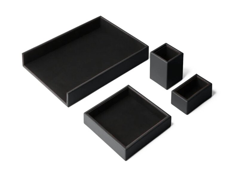 Eglooh Atena set de bureau 4 pièces en cuir italien véritable – Made in Italy