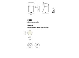 Dr. No chaise avec accoudoirs