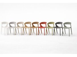 Kastel Kastel Kicca One chaise – chaise design empilable en polypropylène renforcé de fibre de verre Kastel Kicca One chaise – chaise design empilable en polypropylène renforcé de fibre de verre