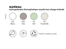 Kartell Re-Chair powered by Illy – chaise design empilable en matériau recyclé par Antonio Citterio