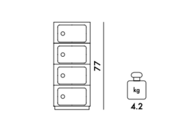 Componibili 4 deuren
