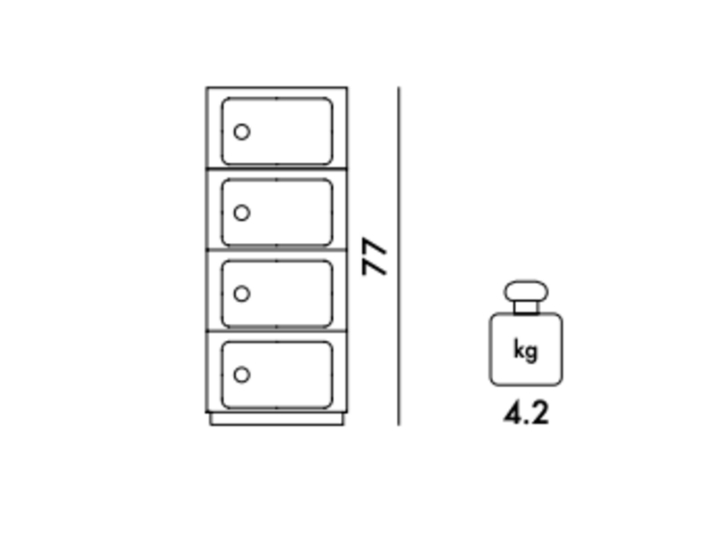 Componibili 4 deuren