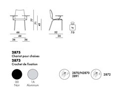 Maui chaise tablette écritoire
