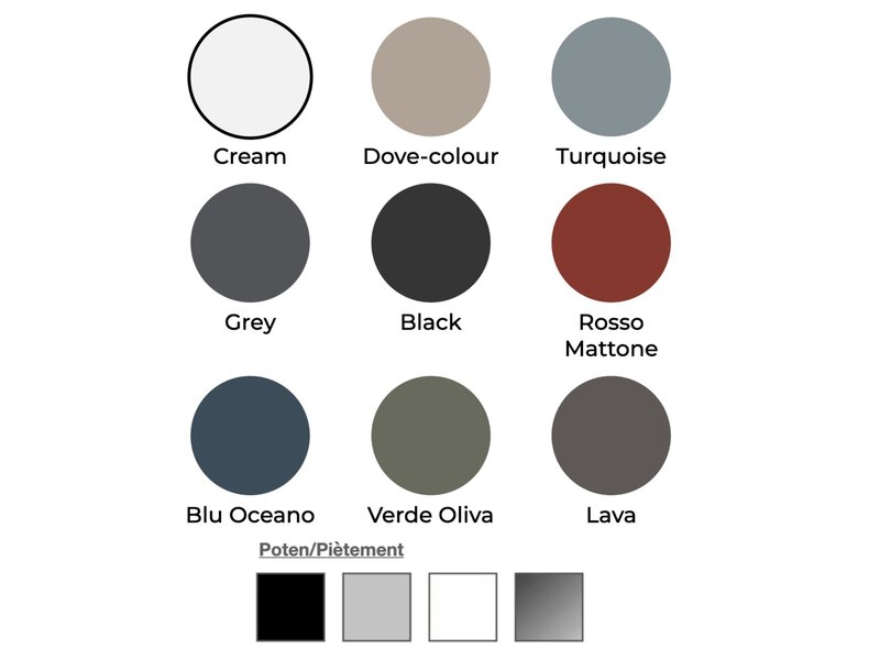 Kastel Kalea chaise luge – chaise design empilable avec structure aluminium