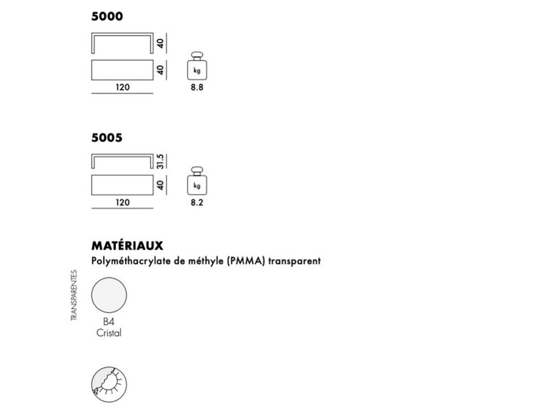 Invisible side table tafel