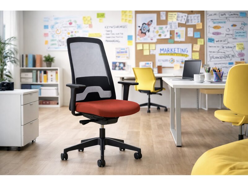 Interstuhl EVERYis1 bureaustoel – ergonomische kantoorstoel met netrug en synchroonmechanisme