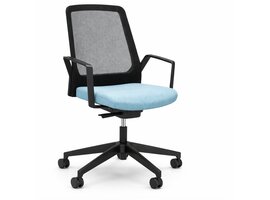 Interstuhl BuddyIS3 vergaderstoel op wielen – draaibare designstoel met kanteltechniek
