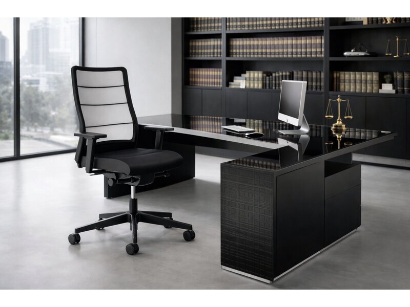 Interstuhl AirPad Light 3C44 – ergonomische design bureaustoel met synchroonmechanisme