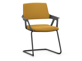 Se7en Nova vergaderstoel (voorheen LX007) – design slede stoel met Lucia stof