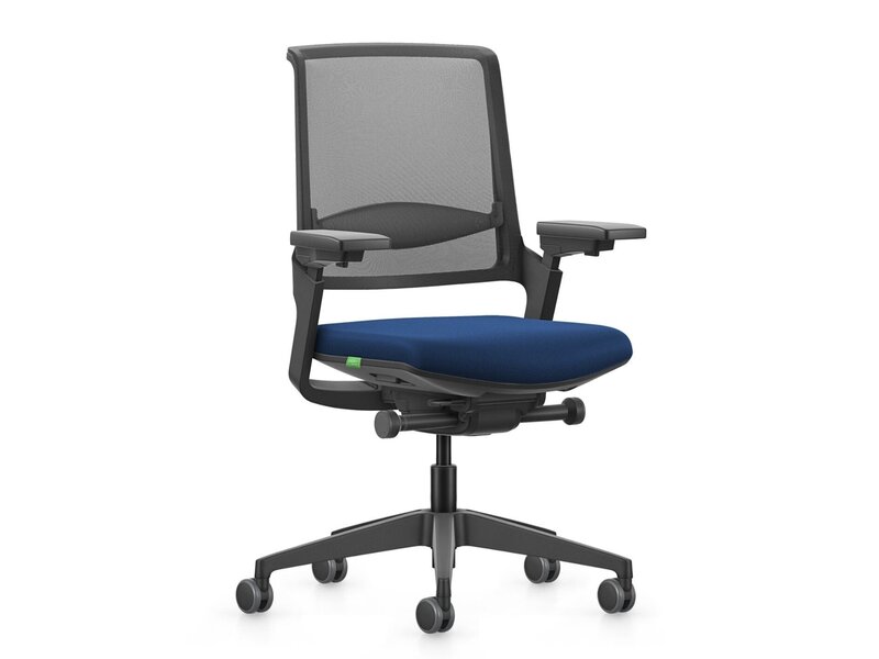 Se7en Mateo ergonomische bureaustoel – design stoel met netrug en autolift