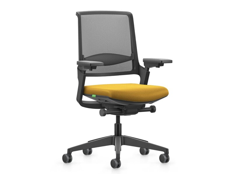 Se7en Mateo ergonomische bureaustoel – design stoel met netrug en autolift