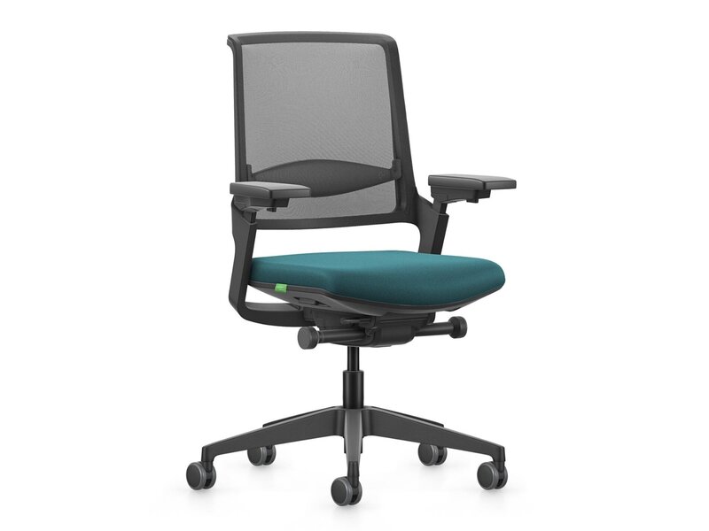 Se7en Mateo ergonomische bureaustoel – design stoel met netrug en autolift