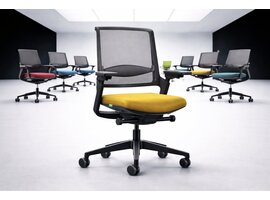 Se7en Mateo ergonomische bureaustoel – design stoel met netrug en autolift