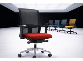 Se7en Julian bureaustoel ergonomisch – netbespanning & synchroonmechaniek