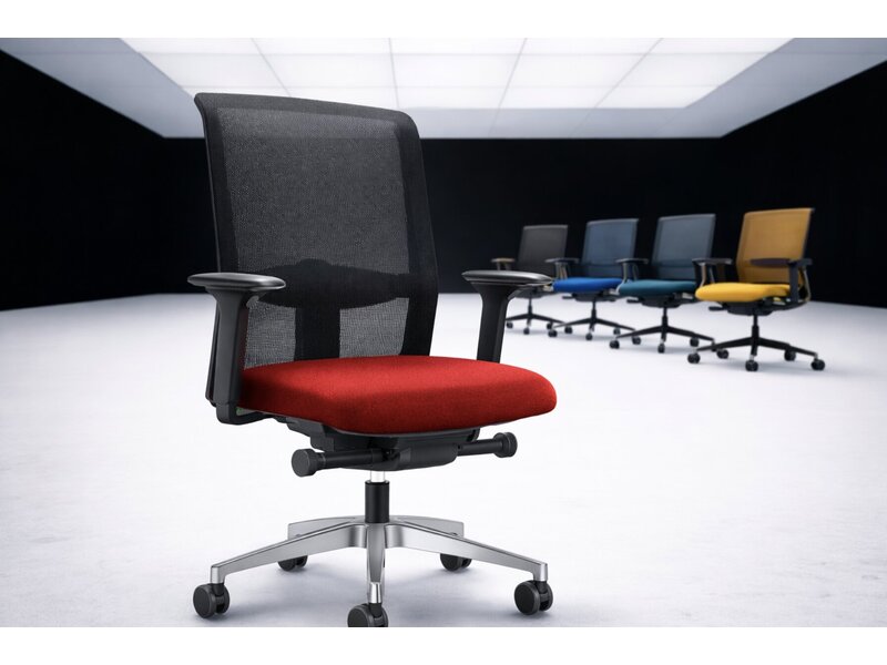 Se7en Julian bureaustoel ergonomisch – netbespanning & synchroonmechaniek