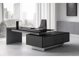 Ultom Modi bureau glas met opleg dressoir – directiebureau design