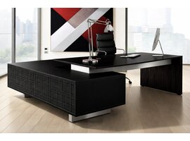 Ultom Modi bureau glas met opleg dressoir – directiebureau design