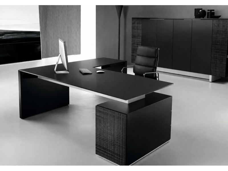 Ultom Modi hoekbureau met ladeblok – directiebureau design