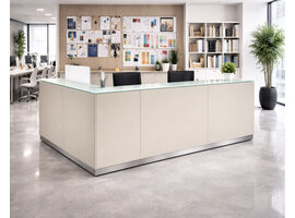 Ultom Bengentile comptoir réception – design modulaire droit