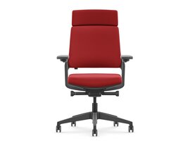 Se7en Vivienne LX010 chaise bureau ergonomique – design noir Lucia