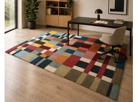 Brink & Campman Estella Domino tapis – laine à poils longs ton-sur-ton