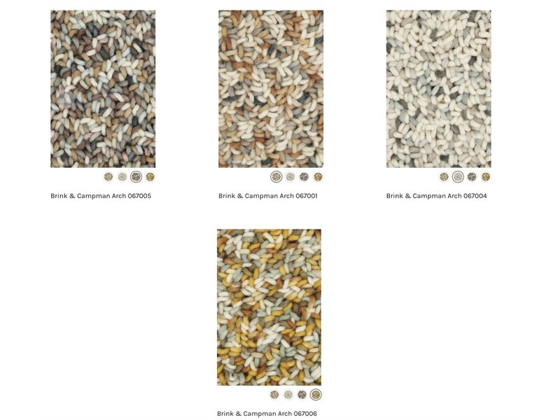 Brink & Campman Arch tapis – laine bouclée multicolore design