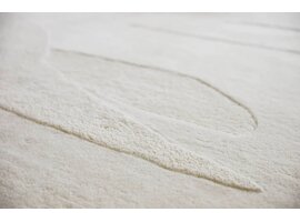 Brink & Campman Decor Scape Woolwhite tapis – laine tuftée design ivoire abstrait