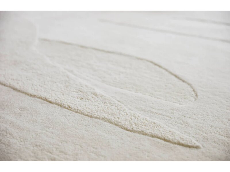 Brink & Campman Decor Scape Woolwhite tapis – laine tuftée design ivoire abstrait