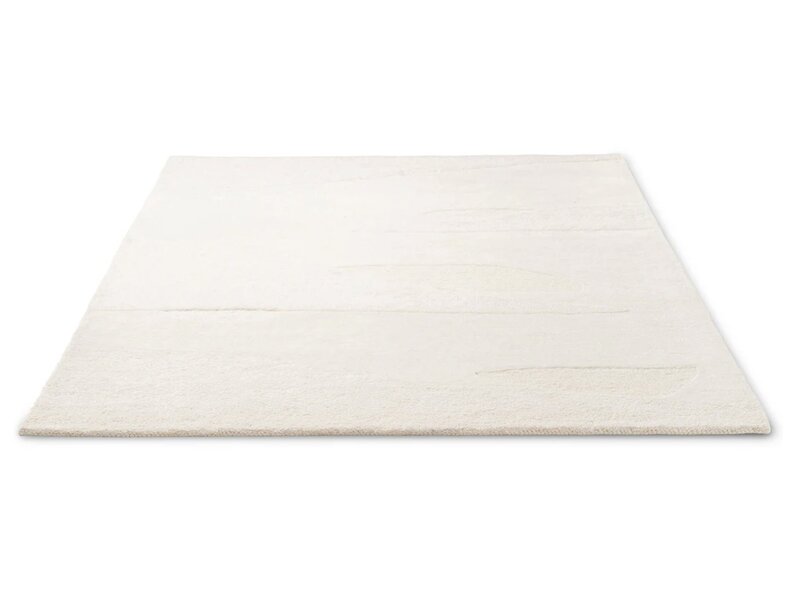 Brink & Campman Decor Scape Woolwhite tapis – laine tuftée design ivoire abstrait