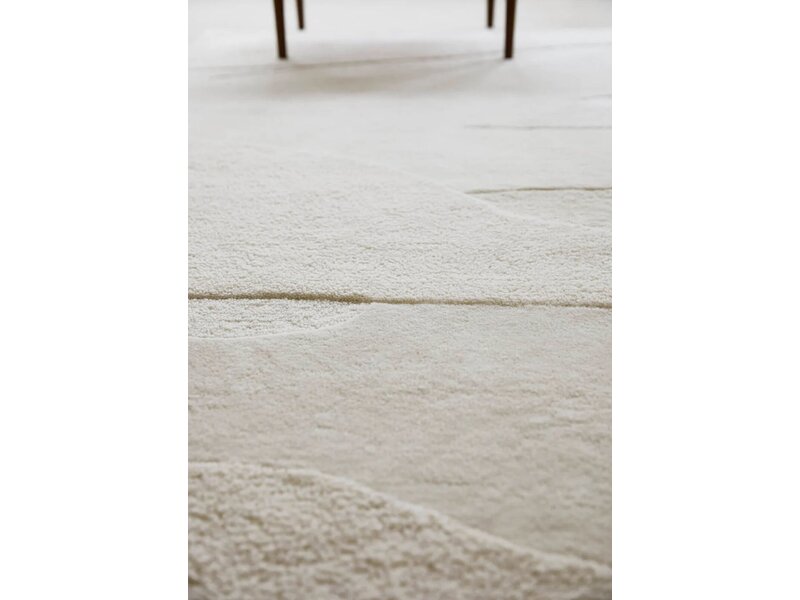 Brink & Campman Decor Scape Woolwhite tapis – laine tuftée design ivoire abstrait