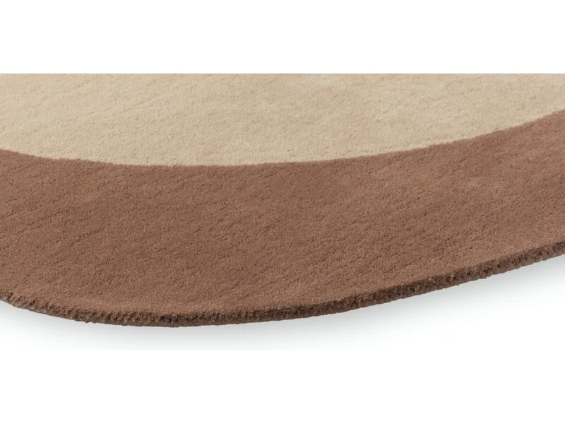 Brink & Campman Element Moore Caramel tapis – laine design forme organique