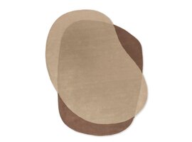 Brink & Campman Element Moore Caramel tapis – laine design forme organique