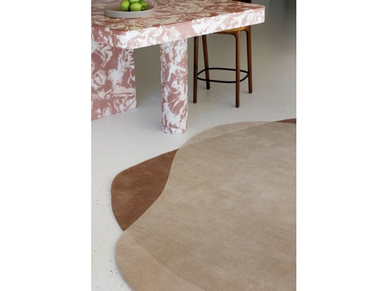 Brink & Campman Element Moore Caramel tapis – laine design forme organique
