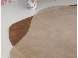 Brink & Campman Element Moore Caramel tapis – laine design forme organique