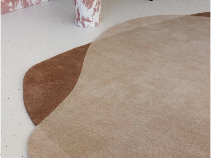 Brink & Campman Element Moore Caramel tapis – laine design forme organique